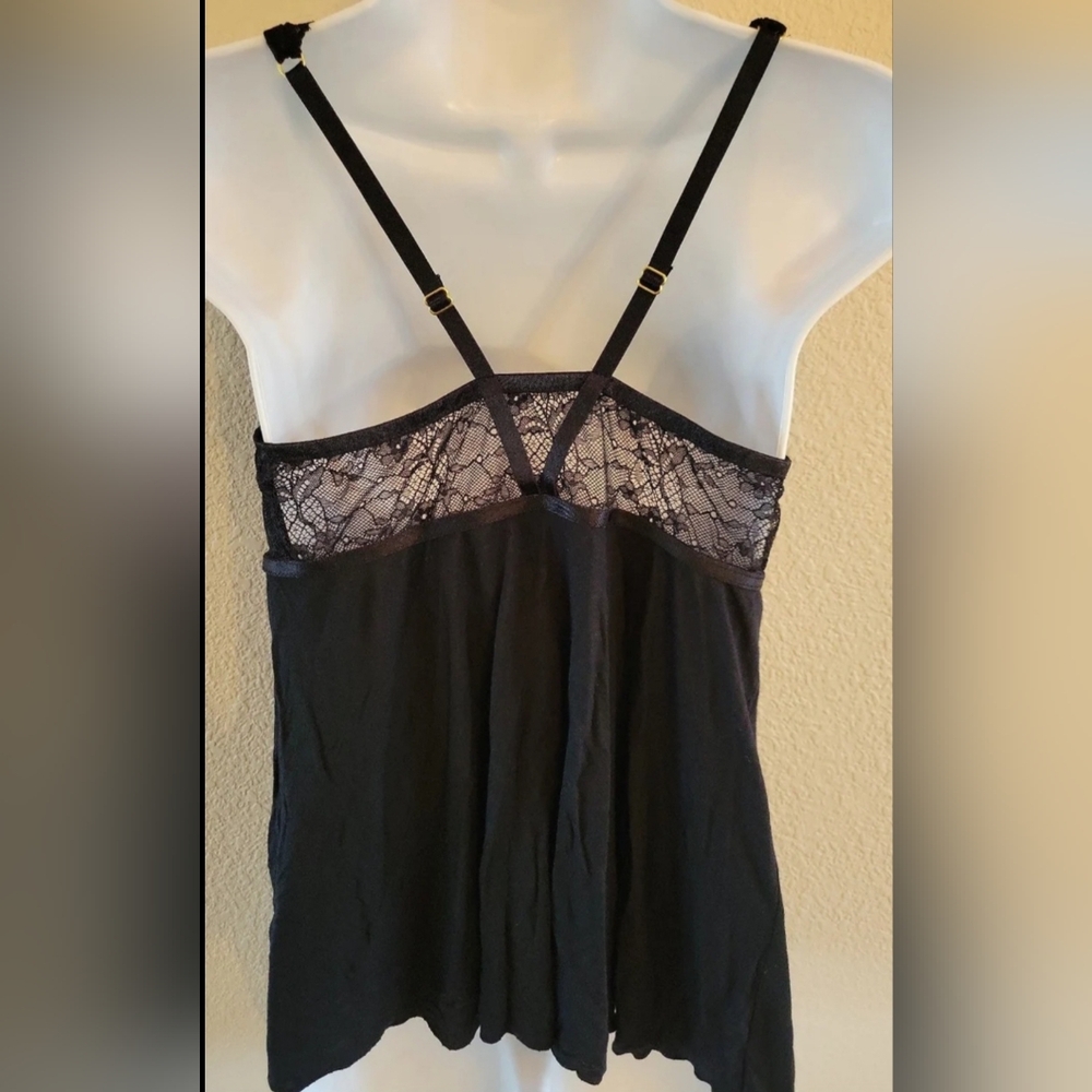 Soma black camisole teddy. Size medium. - Picture 5 of 8